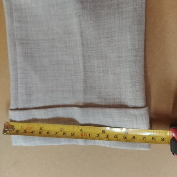 Ann Taylor light grey cropped cuffed ankle pants trousers 8 Petitr - Picture 5 of 15